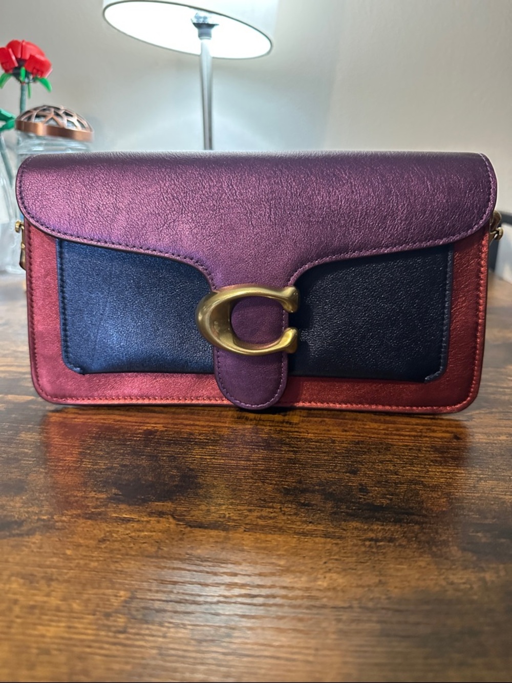 Coach Colorblock Metallic Tabby